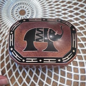 Elephant Design Trinket Box